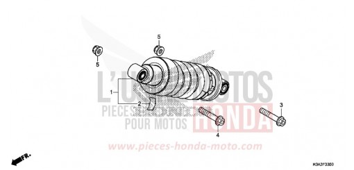 AMMORTIZZATORE POSTERIORE CBF300NAJ di 2018
